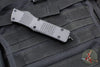 Microtech Combat Troodon OTF Knife- Double Edge- Carbon Fiber Top Handle- Black Full Serrated Edge Blade 142-3 CFS SN095