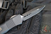 Microtech Combat Troodon OTF Knife- Double Edge- Carbon Fiber Top Handle- Black Full Serrated Edge Blade 142-3 CFS SN095