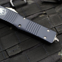 Microtech Combat Troodon Black Double Edge DOUBLE Full Serrated Black Blade 142-D3