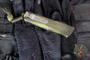 Microtech Combat Troodon OTF Knife- Double Edge- Frag Off- Grenade Green Finished Frag Handle- Apocalyptic Double Reverse Full Serrated Blade 142-DR12 APFOGG