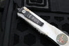 Microtech Combat Troodon OTF Knife- SMOOTH BODY- Sandtrooper- Double Edge- Battle White Handle- Battle White Full Serrated Blade 142S-3 SAD