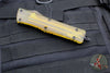Microtech Combat Troodon OTF Knife- Single Edge- Black Handle- Ultem Inlay- Black DLC Blade 143-1 DLCTULS