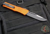 Microtech Combat Troodon OTF Knife- Single Edge-  Orange Handle- Black Blade 143-1 OR