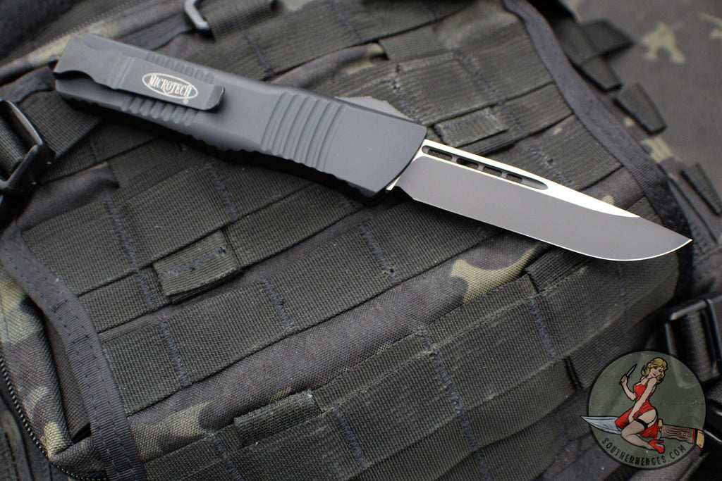 Microtech 2019 Combat Troodon- Single Edge- Tactical- Black Handle- Bl ...