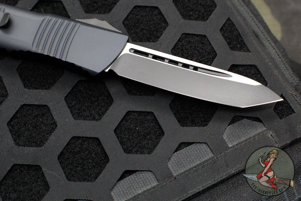 Microtech 2019 Combat Troodon OTF Knife- Tanto Edge- Black Handle- Bla ...