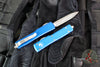 Microtech UTX-70 Blue Double Edge (OTF) Stonewash Blade 147-10 BL