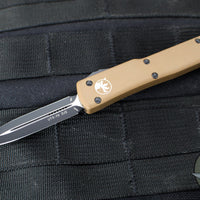 Microtech UTX-70 (OTF) Knife- Tan Handle- Black Blade 147-1 TA