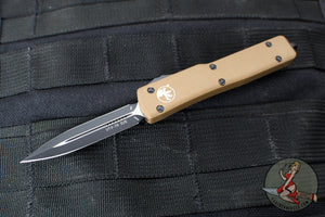Microtech UTX-70 (OTF) Knife- Tan Handle- Black Blade 147-1 TA
