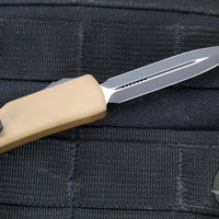 Microtech UTX-70 (OTF) Knife- Tan Handle- Black Blade 147-1 TA