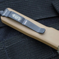 Microtech UTX-70 (OTF) Knife- Tan Handle- Black Blade 147-1 TA