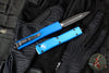 Microtech UTX-70 OTF Knife-  Double Edge- Blue Handle- Black Blade 147-1 BL
