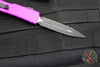 Microtech UTX-70 Double Edge (OTF)- Violet Handle- Black Full Serrated Blade 147-3 VI