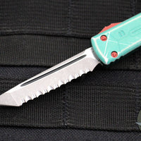 Microtech UTX-70 OTF Knife- Tanto Edge- Bounty Hunter- Apocalyptic Full Serrated Blade 149-12 BH