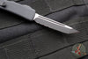 Microtech UTX-70 OTF Knife- Tactical- Tanto Edge- Black Handle- Black Part Serrated Blade 149-2 T V3