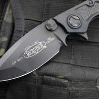 Microtech D.O.C. Flipper Knife- Tactical- Black Handle- Black Blade And Hardware 153-1 T