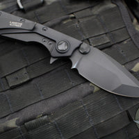 Microtech D.O.C. Flipper Knife- Tactical- Black Handle- Black Blade And Hardware 153-1 T