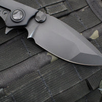 Microtech D.O.C. Flipper Knife- Tactical- Black Handle- Black Blade And Hardware 153-1 T