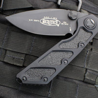 Microtech D.O.C. Flipper Knife- Tactical- Black Handle- Black Blade And Hardware 153-1 T