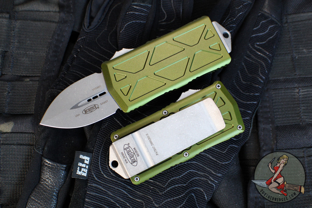 Microtech Wallet Microtech Exocet Wallet Money Clip Out The Front (OTF)- Double Edge- O ...