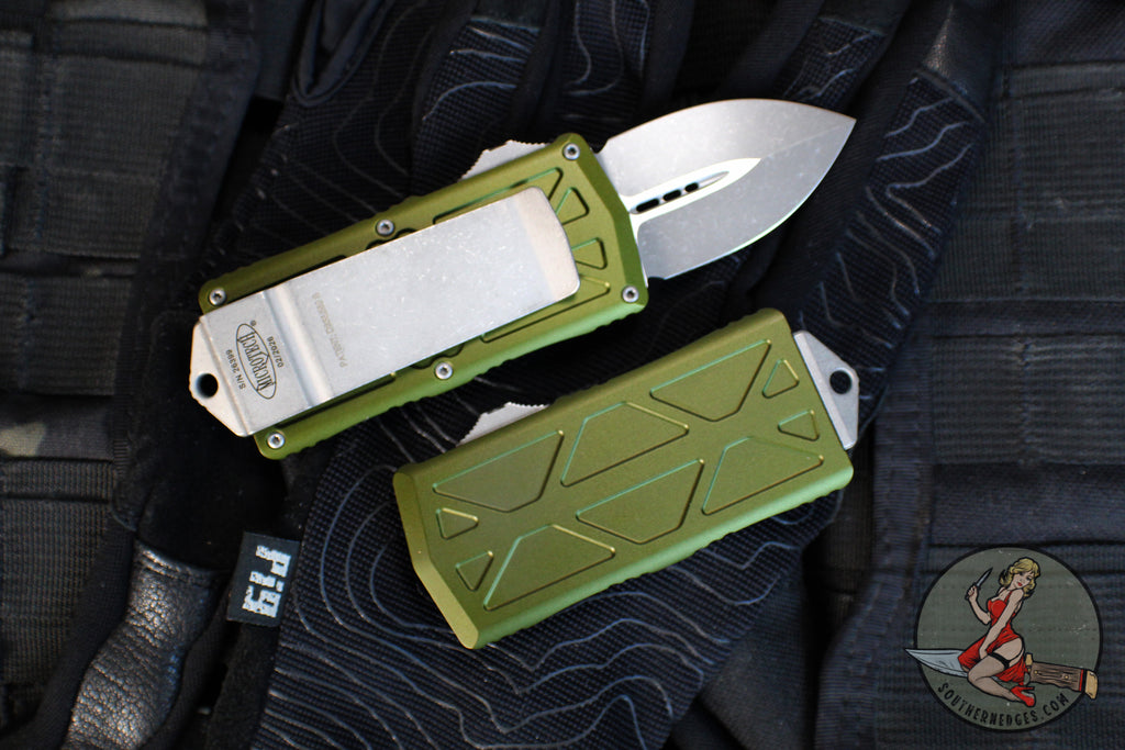 Microtech Wallet Microtech Exocet Wallet Money Clip Out The Front (OTF)- Double Edge- O ...