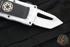 Microtech Stormtrooper Exocet Money Clip Tanto Edge Out The Front (OTF) Knife White With White Blade and Black HW 158-1 ST