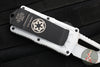 Microtech Stormtrooper Exocet Money Clip Tanto Edge Out The Front (OTF) Knife White With White Blade and Black HW 158-1 ST