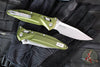 Microtech Socom Delta- Ram-Lok- Spear Point- OD Green Anodized Aluminum Handle- Stonewash Finished Plain Edge Blade 159RL-10 OD