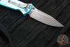 Microtech Socom Elite- Manual Folder- Single Edge- Turquoise Handle- Apocalyptic Blade 160-10 APTQ