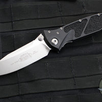 Microtech Socom Elite- Manual Folder- Single Edge- Black Handle- Stonewash Blade 160-10