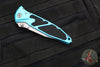 Microtech Socom Elite- Manual Folder- Single Edge- Turquoise Handle- Stonewash Blade 160-10 TQ