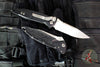 Microtech Socom Elite- Manual Folder- Single Edge- Black Handle- Stonewash Part Serrated Blade 160-11