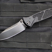 Microtech Socom Elite- Manual Folder- Single Edge- Shadow Edition- Black Handle- DLC Blade 160-1 DLCTSH