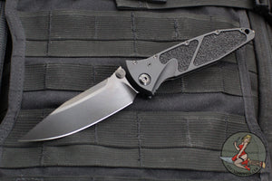 Microtech Socom Elite- Manual Folder- Single Edge- Shadow Edition- Black Handle- DLC Blade 160-1 DLCTSH