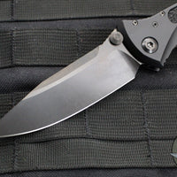 Microtech Socom Elite- Manual Folder- Single Edge- Shadow Edition- Black Handle- DLC Blade 160-1 DLCTSH