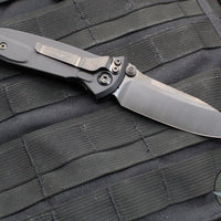 Microtech Socom Elite- Manual Folder- Single Edge- Shadow Edition- Black Handle- DLC Blade 160-1 DLCTSH