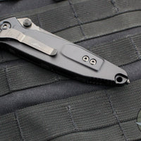 Microtech Socom Elite- Manual Folder- Single Edge- Shadow Edition- Black Handle- DLC Blade 160-1 DLCTSH