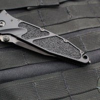 Microtech Socom Elite- Manual Folder- Single Edge- Shadow Edition- Black Handle- DLC Blade 160-1 DLCTSH