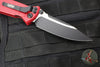 Microtech Socom Elite- Manual Folder- Single Edge- Red Handle- Two-tone Black Blade 160-1 RD