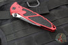 Microtech Socom Elite- Manual Folder- Single Edge- Red Handle- Two-tone Black Blade 160-1 RD