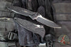 Microtech Socom Elite- Manual Folder- Tactical- Single Edge- Black Handle- Black Part Serrated Blade 160-2 T