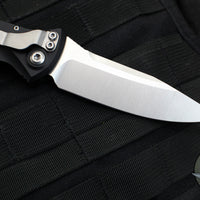 Microtech Socom Elite- (OTS) Auto- Single Edge- 30TH ANNIVERSARY- Black Handle- Stonewash Blade 160A-10 30