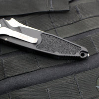 Microtech Socom Elite- (OTS) Auto- Single Edge- 30TH ANNIVERSARY- Black Handle- Stonewash Blade 160A-10 30