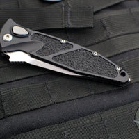 Microtech Socom Elite- (OTS) Auto- Single Edge- 30TH ANNIVERSARY- Black Handle- Stonewash Blade 160A-10 30