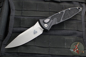 Microtech Socom Elite- Auto (OTS)- Single Edge- 30TH ANNIVERSARY- Black Handle- Apocalyptic Blade 160A-10 AP30