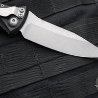 Microtech Socom Elite- Auto (OTS)- Single Edge- 30TH ANNIVERSARY- Black Handle- Apocalyptic Blade 160A-10 AP30