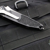 Microtech Socom Elite- Auto (OTS)- Single Edge- 30TH ANNIVERSARY- Black Handle- Apocalyptic Blade 160A-10 AP30