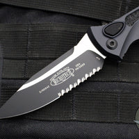 Microtech Socom Elite Auto (OTS)- 2020 XHP Steel- Single Edge- Tactical- Black Handle- Black Blade 160A-2 T