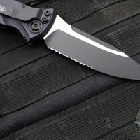 Microtech Socom Elite Auto (OTS)- 2020 XHP Steel- Single Edge- Tactical- Black Handle- Black Blade 160A-2 T