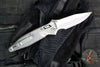 Microtech Socom Elite- Ram-Lok Manual Folder- Single Edge- Marfione Select- Stonewash Finished Smooth Titanium Handle- Stonewash Blade 160RL-10 SMS1