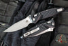Microtech Socom Elite- Ram-Lok Manual Folder- Single Edge- Black Frag Pattern Handle- Apocalyptic Blade 160RL-10 APFR